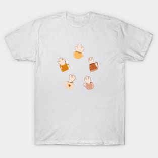 Cute Mugs Pattern T-Shirt